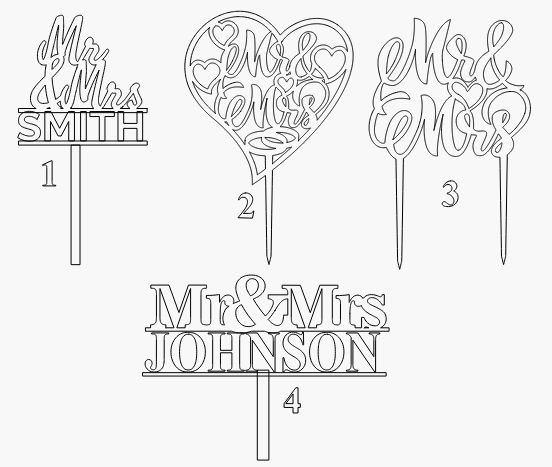 Cake toppers